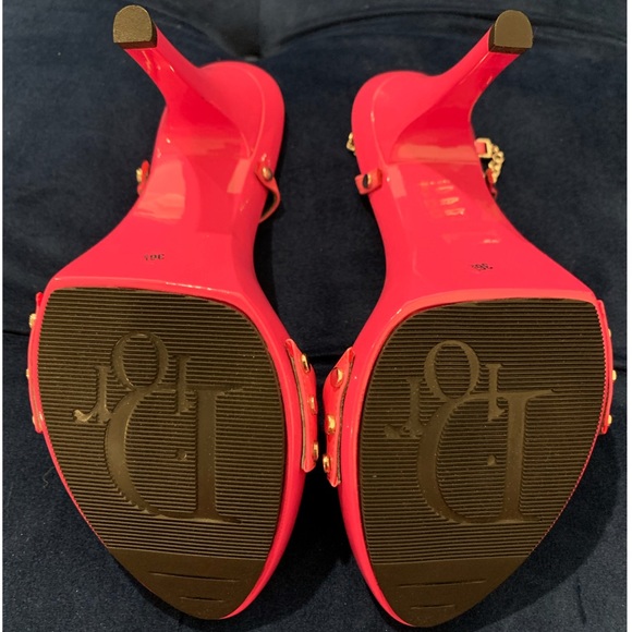 NIB Authentic Vintage Fuchsia Pink Christian DIOR Star Charm Sandal sz 36.5 - Picture 7 of 12